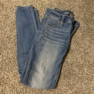 American Eagle medium wash jeggings